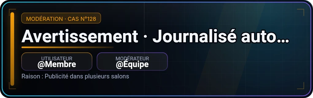 Modération